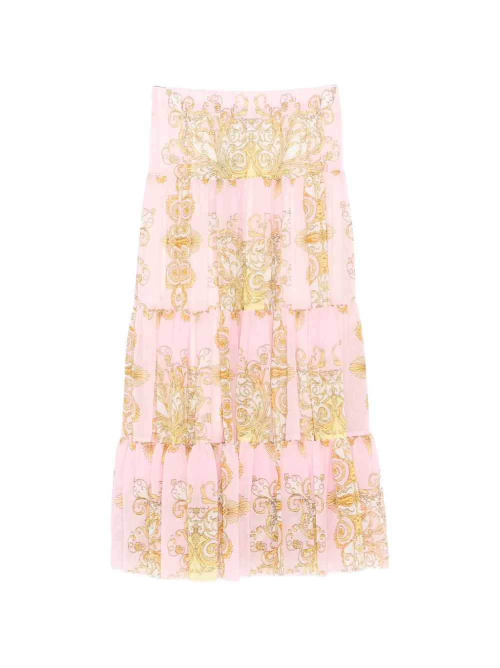 Versace Kids Rok met print en kant Roze