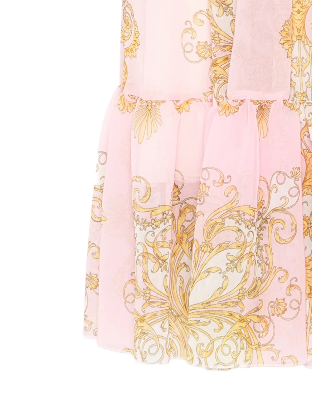 Versace Kids Rok met print en kant Roze
