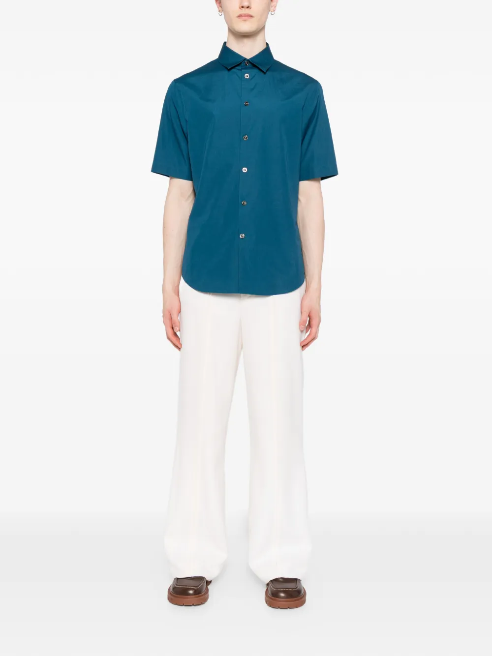 Versace Katoenen overhemd - Blauw