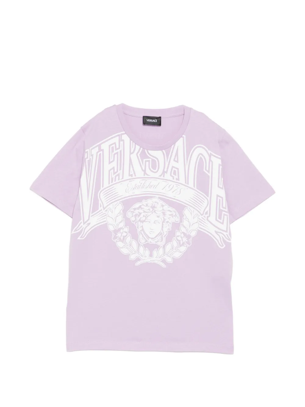 Versace Kids T-shirt con stampa - Viola