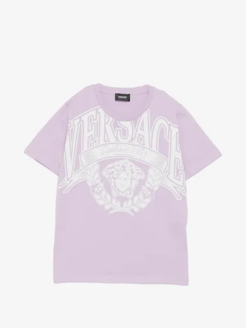 Versace Kids playera con estampado