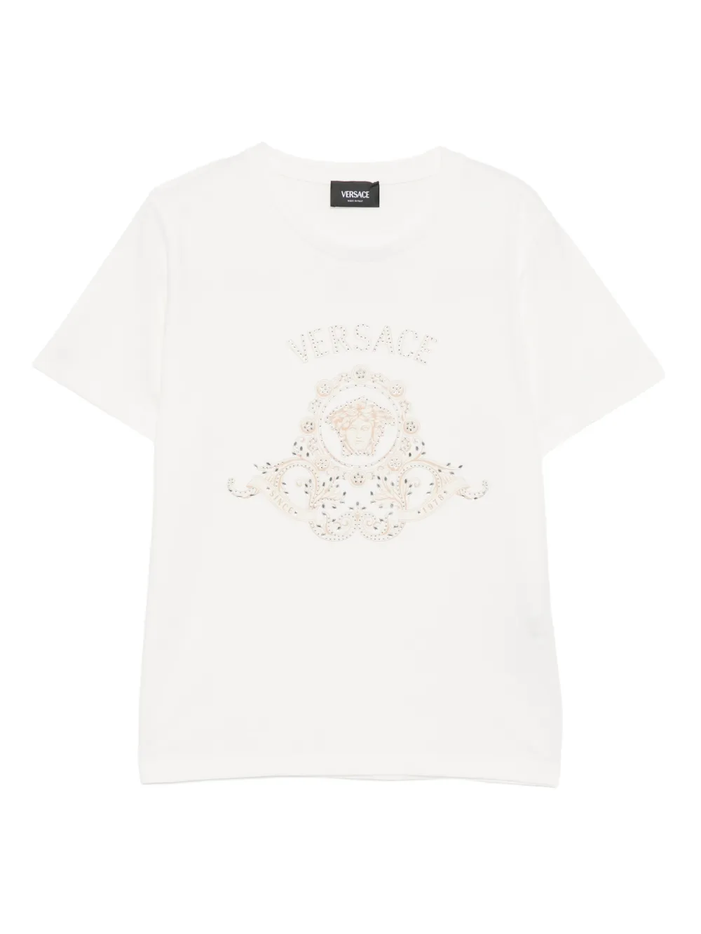 Versace Kids logo-printed T-shirt - Bianco