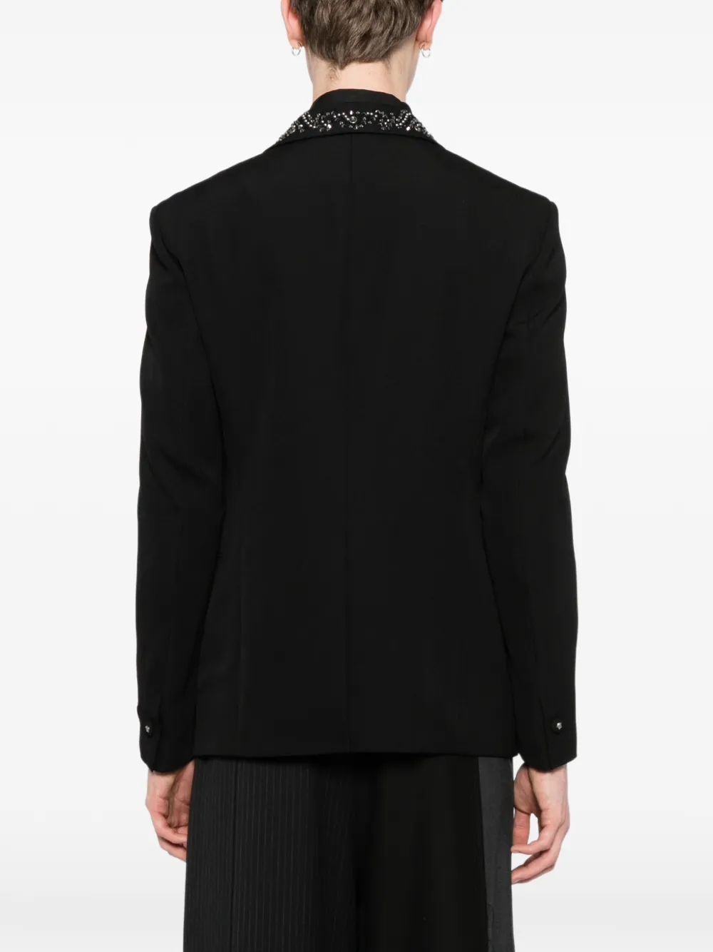 Versace Grain De Poudre blazer Zwart