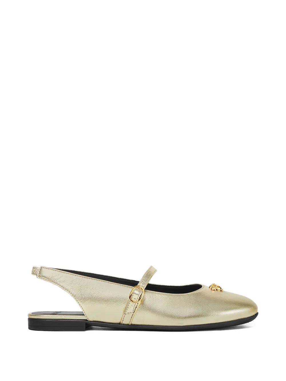 Versace Kids Sandalen met Medusa-gesp Goud