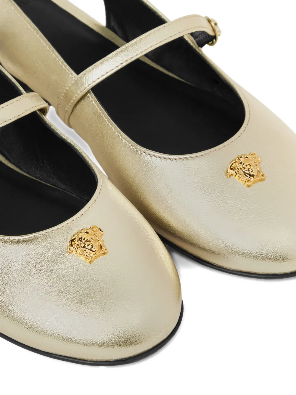 Versace Kids Sandalen met Medusa-gesp Goud