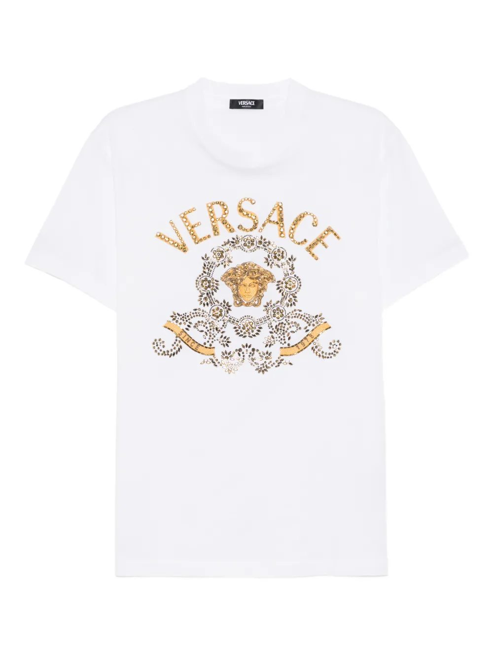 Versace embroidered T-shirt | White | Image 1