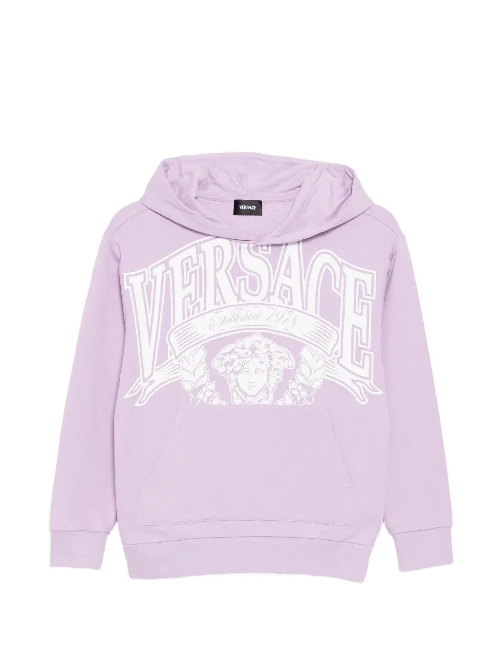 Versace Kids Top con cappuccio - Viola