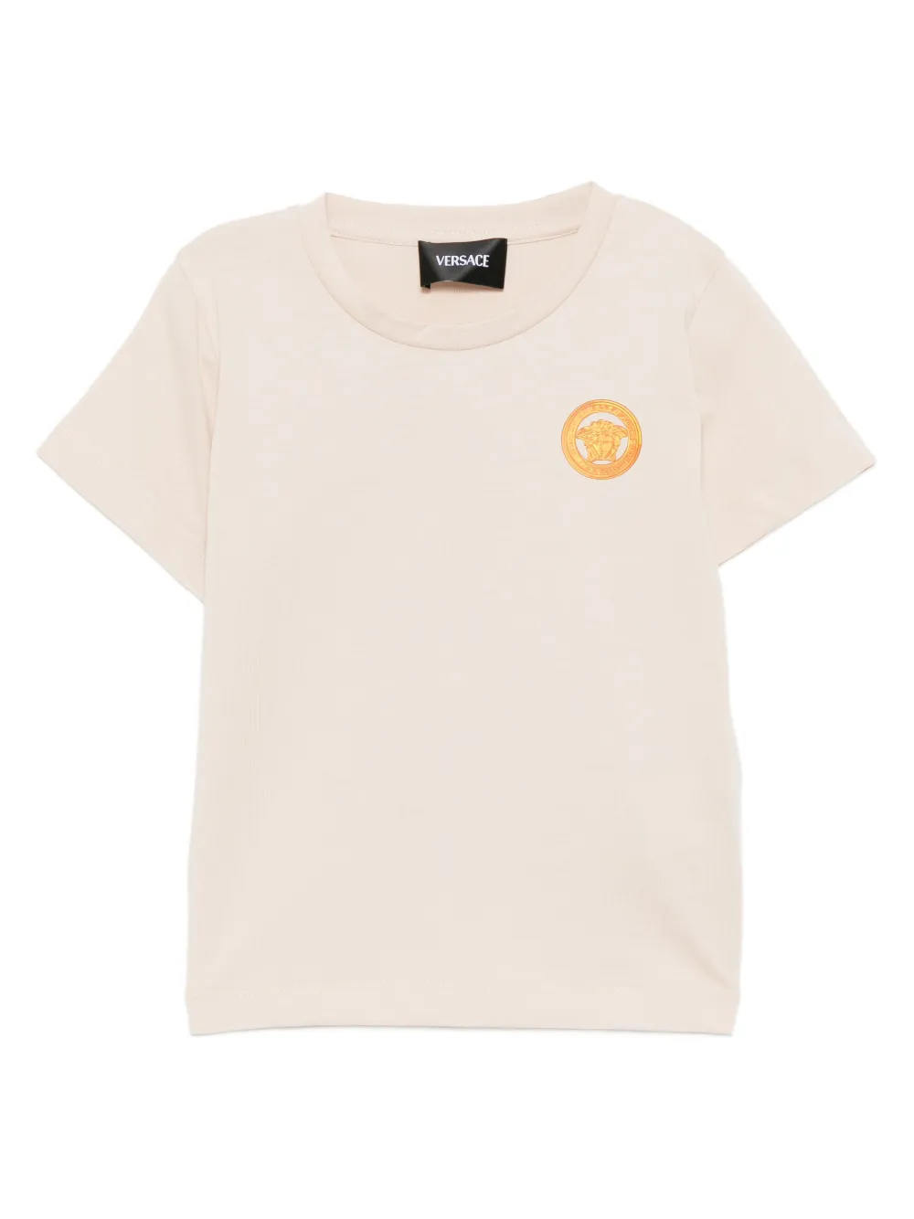 Versace Kids logo-printed T-shirt - Toni neutri