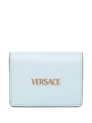 Versace Tagl レザー財布 | ブルー | FARFETCH JP
