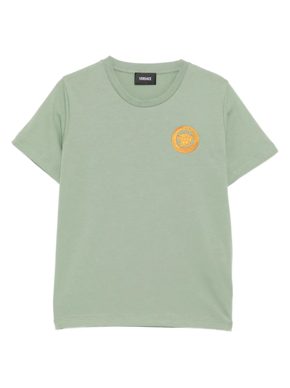 Versace Kids logo-printed T-shirt - Verde