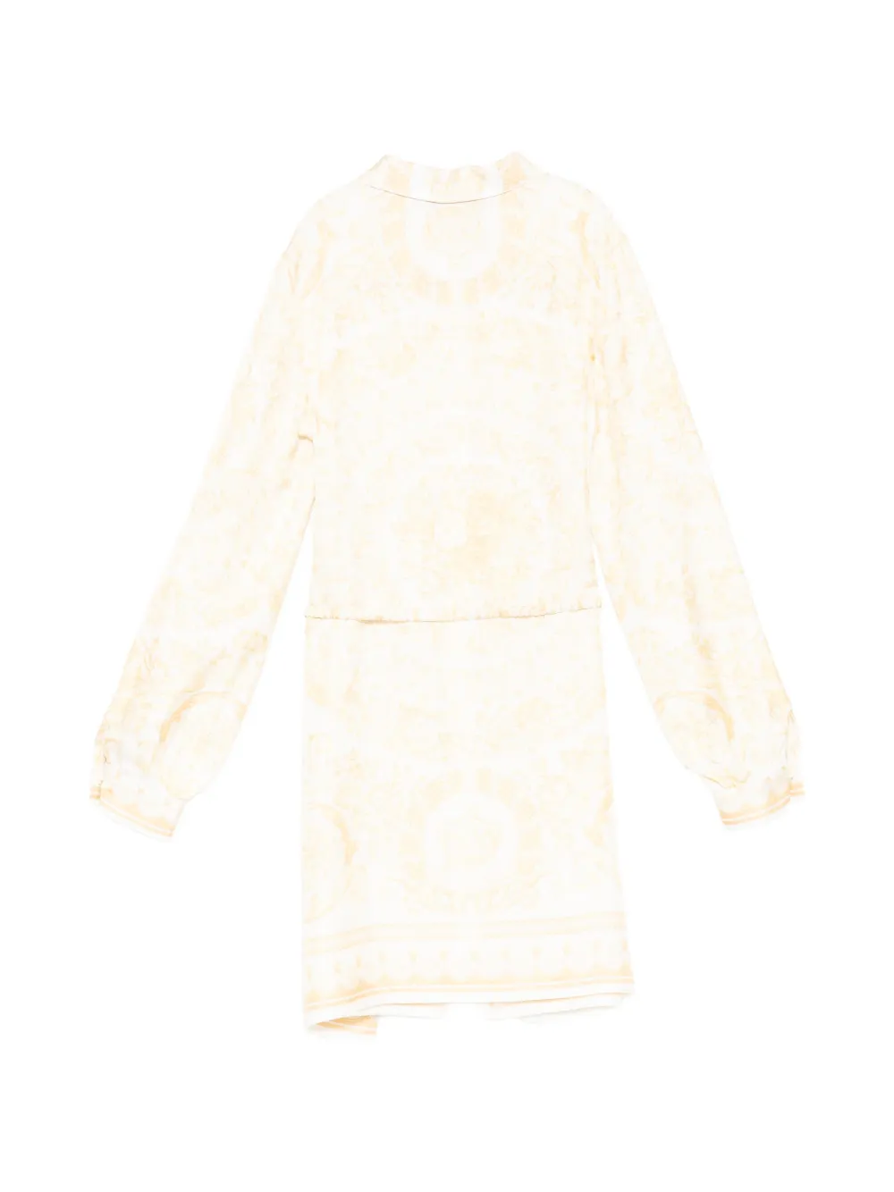 Versace Kids Zijden blousejurk met print Wit