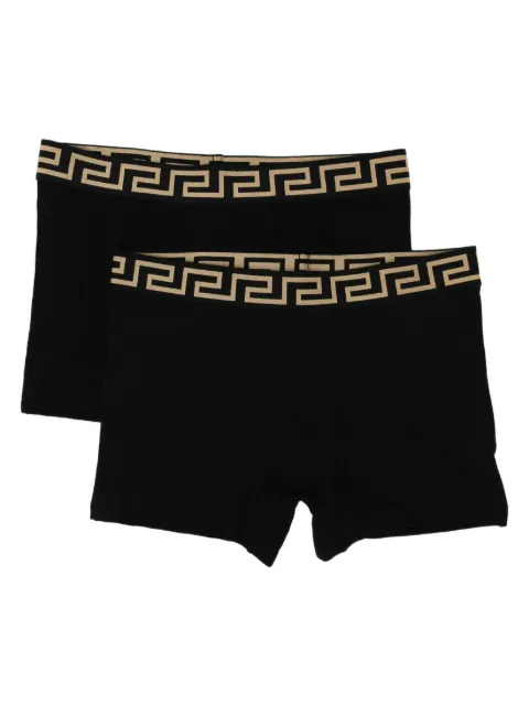 Versace Kids geometric-print jacquard trunks (set of two)
