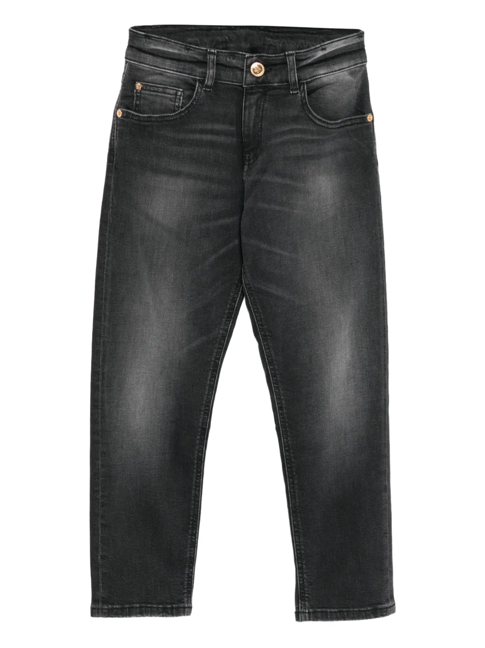 Versace Kids logo jeans - Grigio