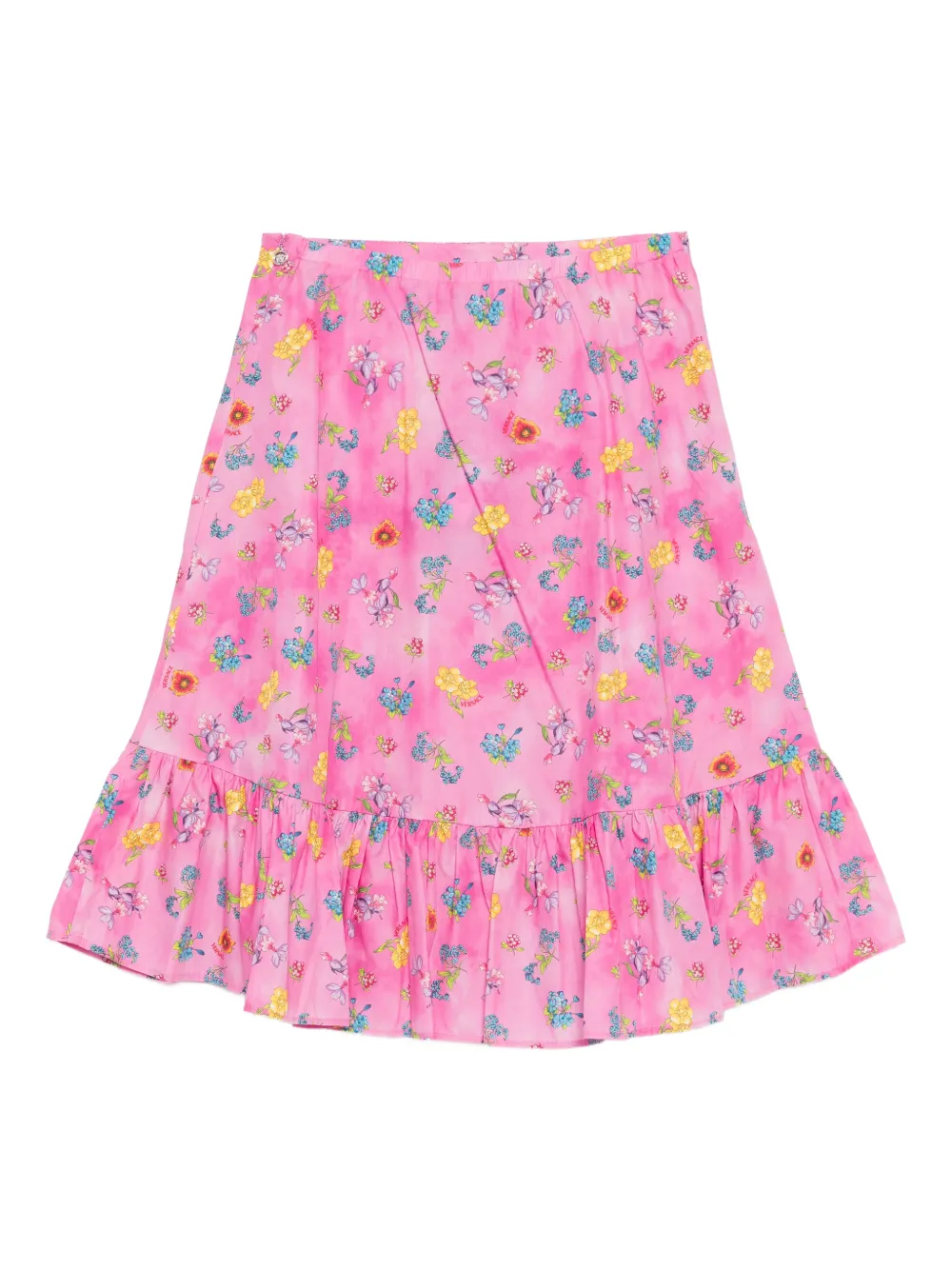 Floral-Print Poplin Skirt
