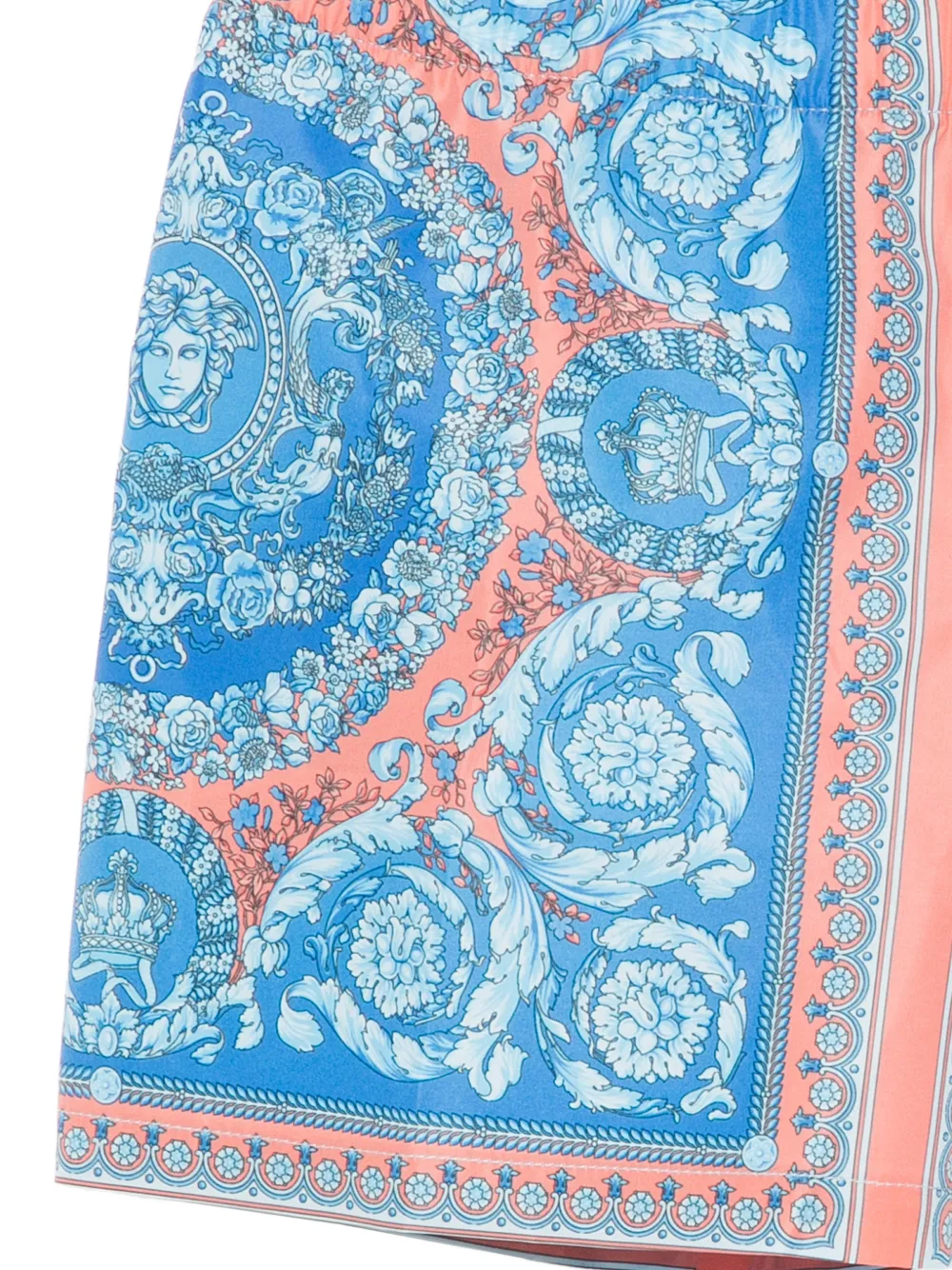  Versace Kids All-over Graphic Print Swim Shorts - Blue 