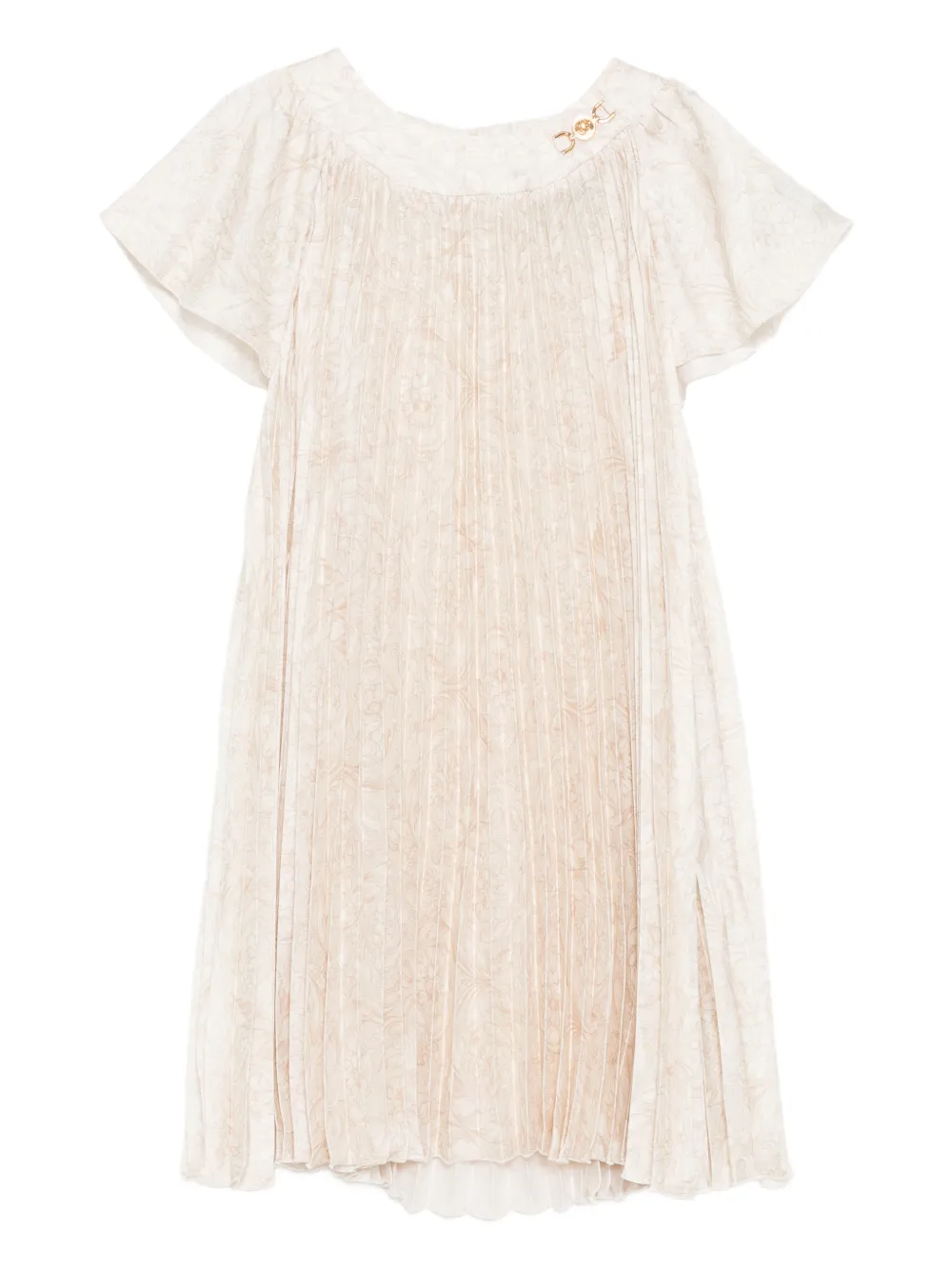 Versace Kids Barocco twill dress - Toni neutri