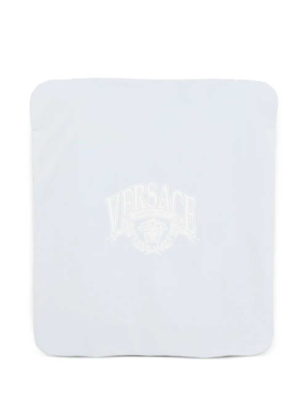 Versace Kids logo-printed blanket - Blu