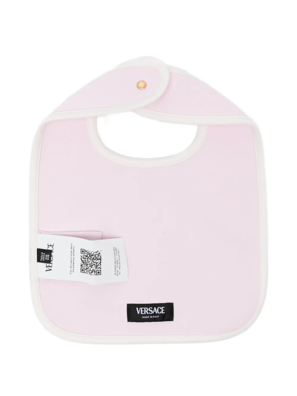 Versace Kids logo-printed bibs - Roze