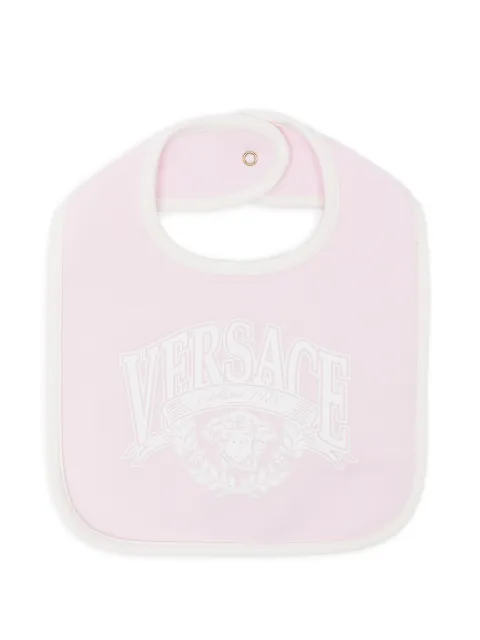 Versace Kids baberos con logo estampado