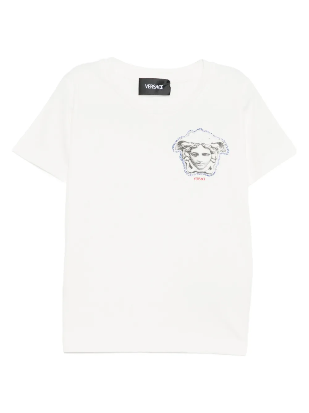 Versace Kids logo-printed T-shirt - Bianco