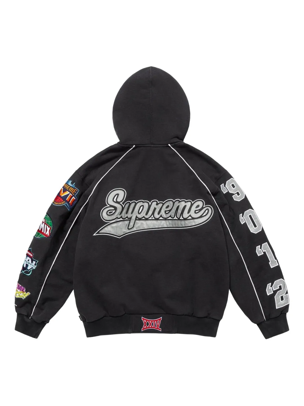 Supreme Playoffs multiple-appliqués zip-up hoodie | Hoodies | Image 2