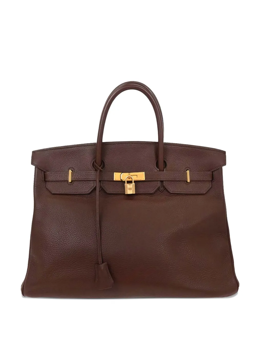 Hermès Pre-Owned 2011 40 Birkin taurillon clemence tote bag - Marrone