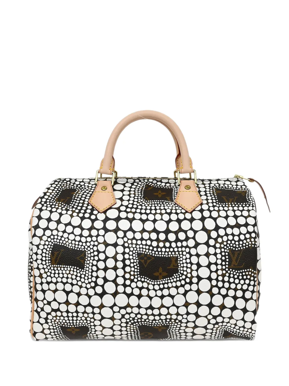 Louis Vuitton Pre-Owned x Yayoi Kusama 2012 30 Speedy white monogram tote bag - Bianco