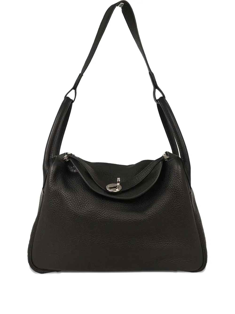 Hermès Pre-Owned 2017 30 Lindy taurillon clemence shoulder bag - Black