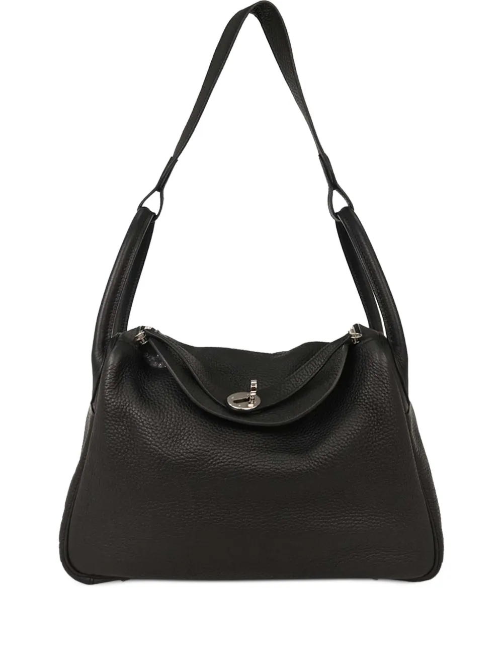 Hermès Pre-Owned 2017 30 Lindy taurillon clemence shoulder bag - Black