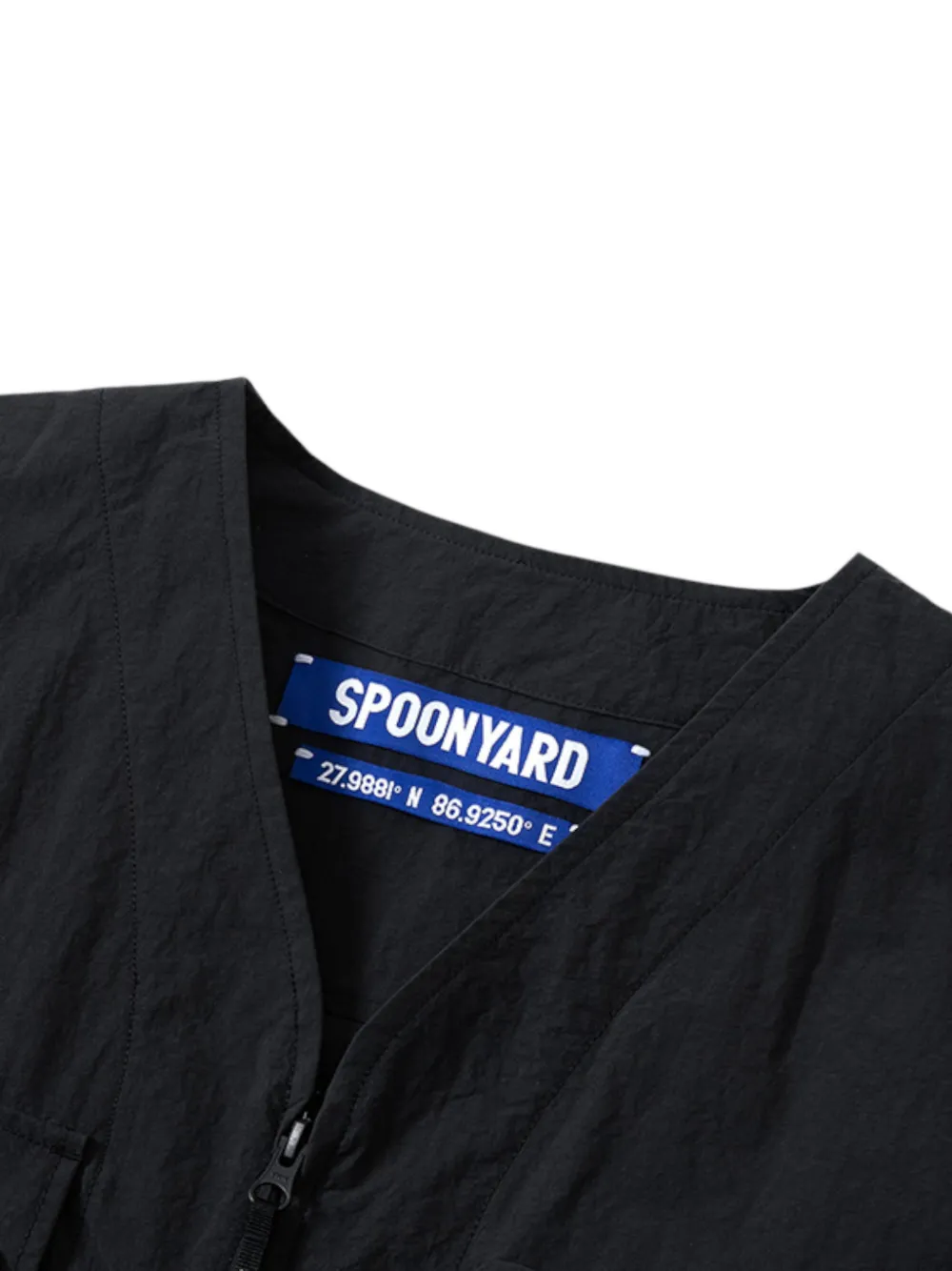  Spoonyard 3d Pockets V-neck Jacket - Black 
