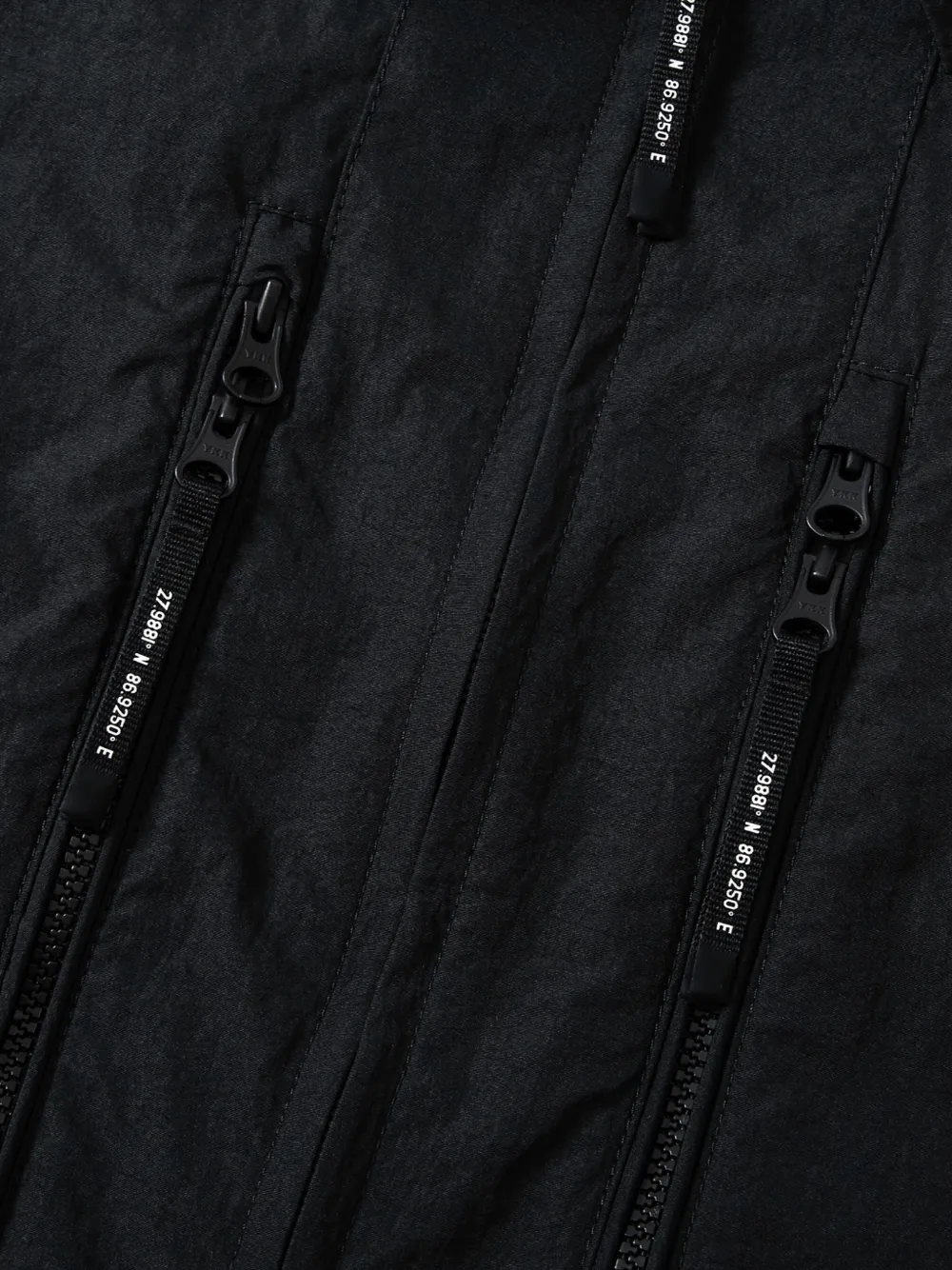  Spoonyard Zipper-pockets Shirt Jacket - Black 