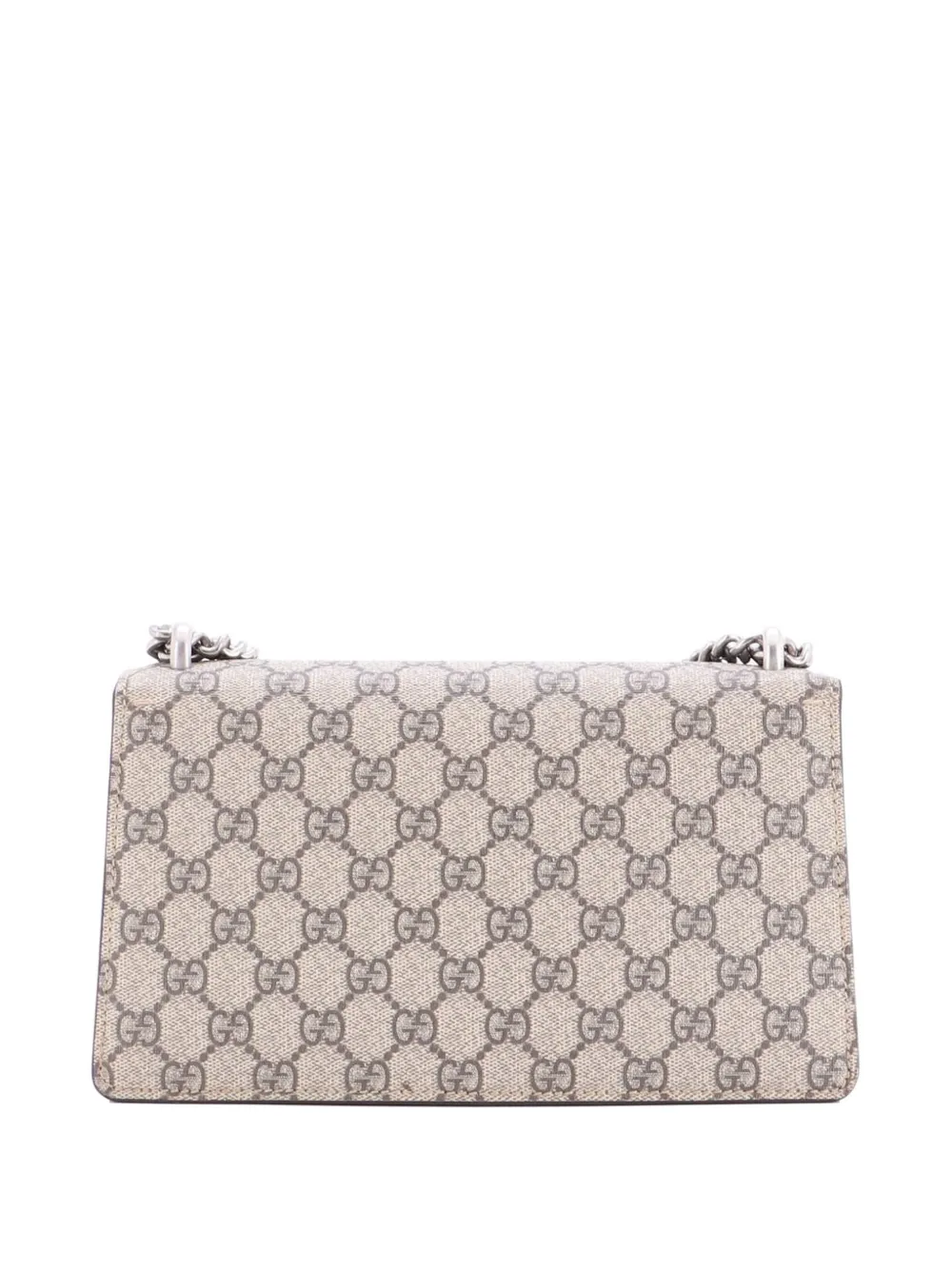  Gucci Pre-owned Dionysus Bag Gg Coated Canvas With Crystal Embellished Metal Small Shoulder Bag - Marrone 