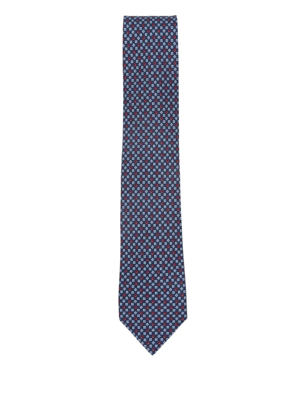 Ferragamo floral-pattern tie - Blu