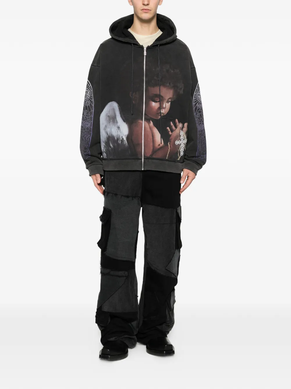 Who Decides War Moletom Sacred Being com capuz e zíper | Moletom | Image 2