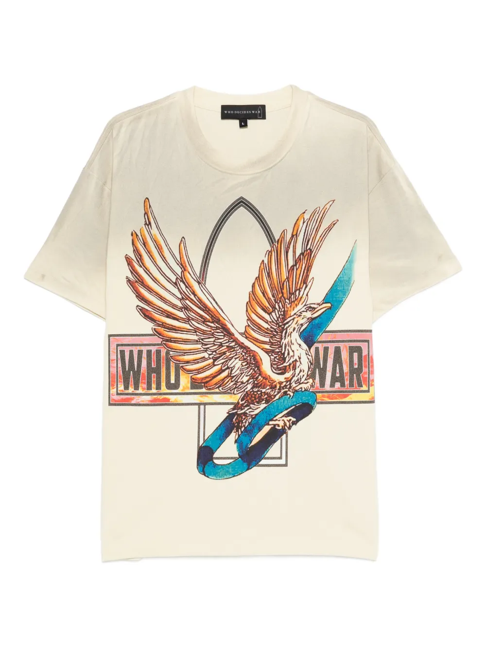 Who Decides War graphic-print T-shirt | Neutrals | Image 1
