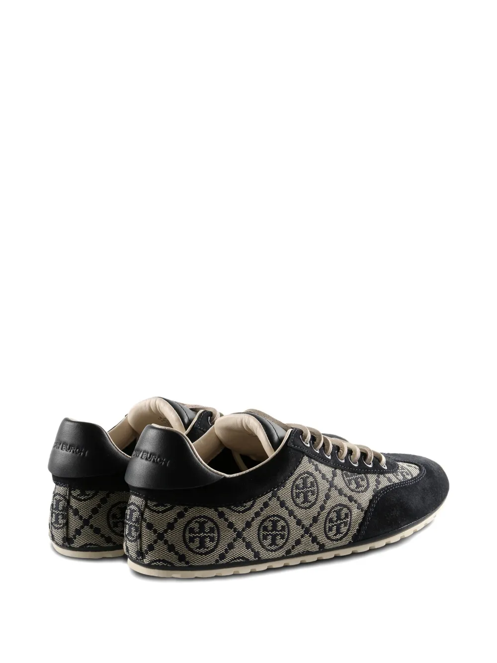 Tory Burch T Monogram Field sneakers met jacquard Blauw
