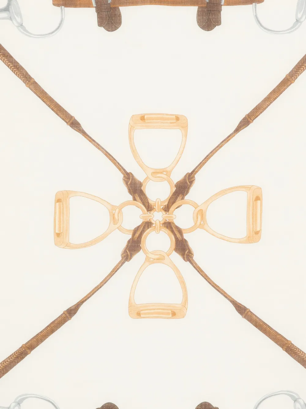 Lauren Ralph Lauren Sjaal met print - Beige