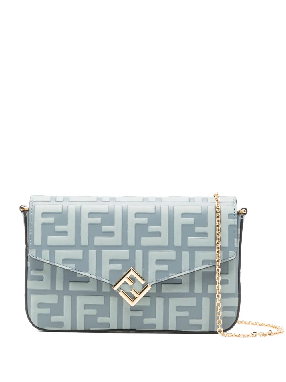 FENDI FF Diamonds clutch - Blu