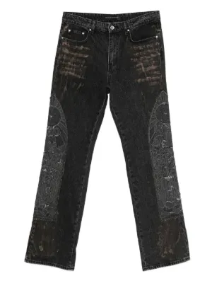 Denim Tears x Levi's コットンリースプリント ストレートジーンズ