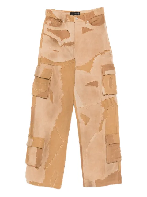 Who Decides War patchwork buttoned jeans