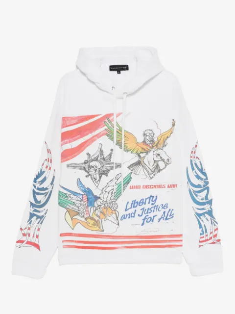 Who Decides War Liberty graphic-print hoodie