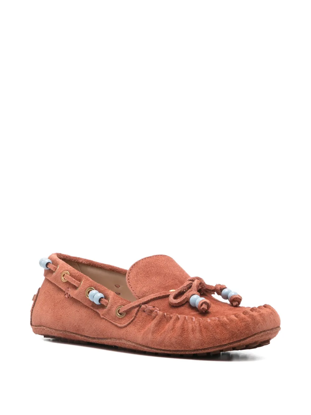 FARM Rio beaded moccasin loafers - Bruin