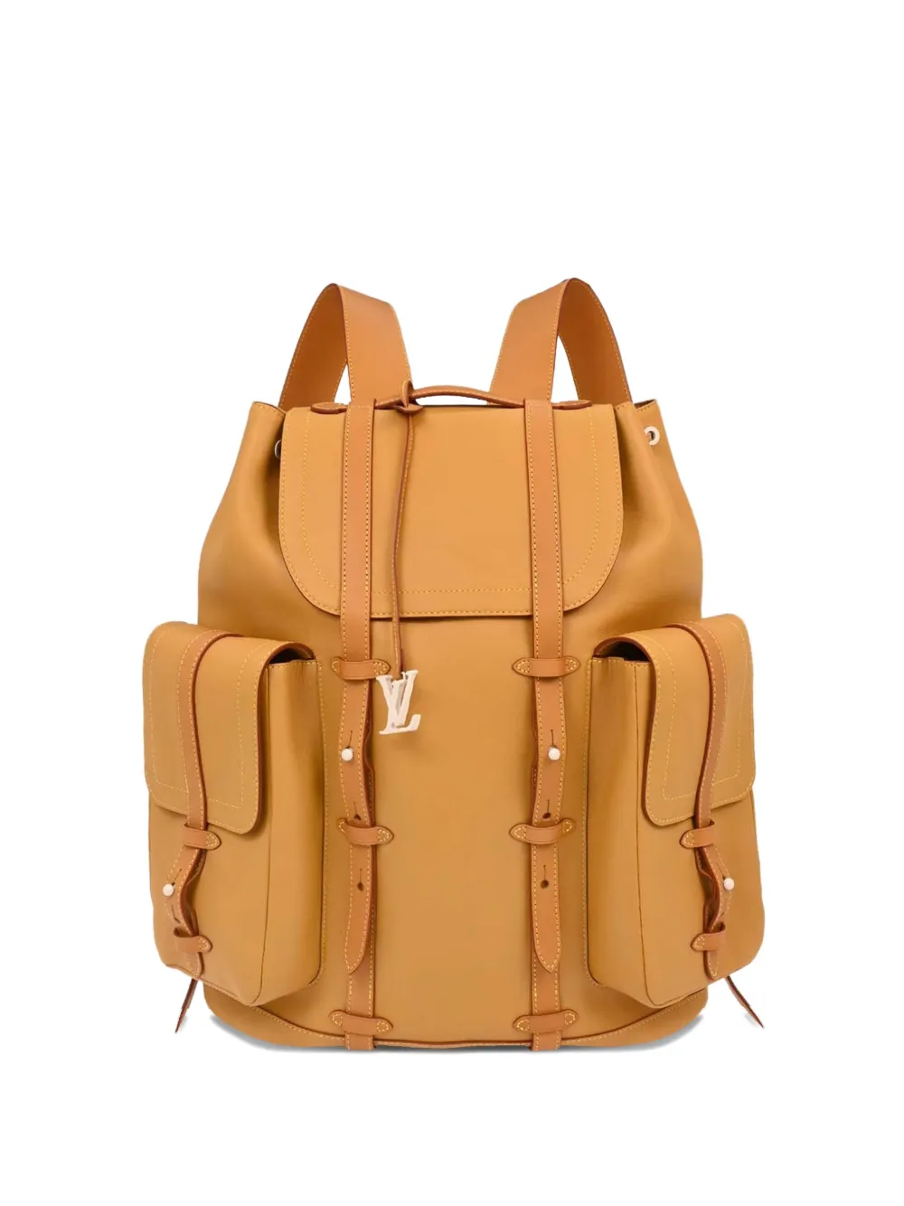 Louis Vuitton Pre-Owned Zaino GM Christopher con placca logo 2018 - Marrone