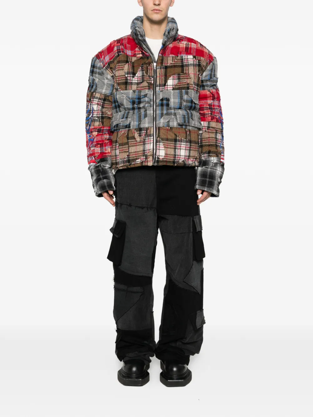 Who Decides War Ruin patchwork-design jacket | Down Jackets | Image 2
