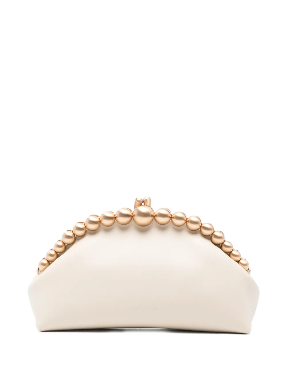 Cult Gaia Una beaded-top clutch bag - Toni neutri