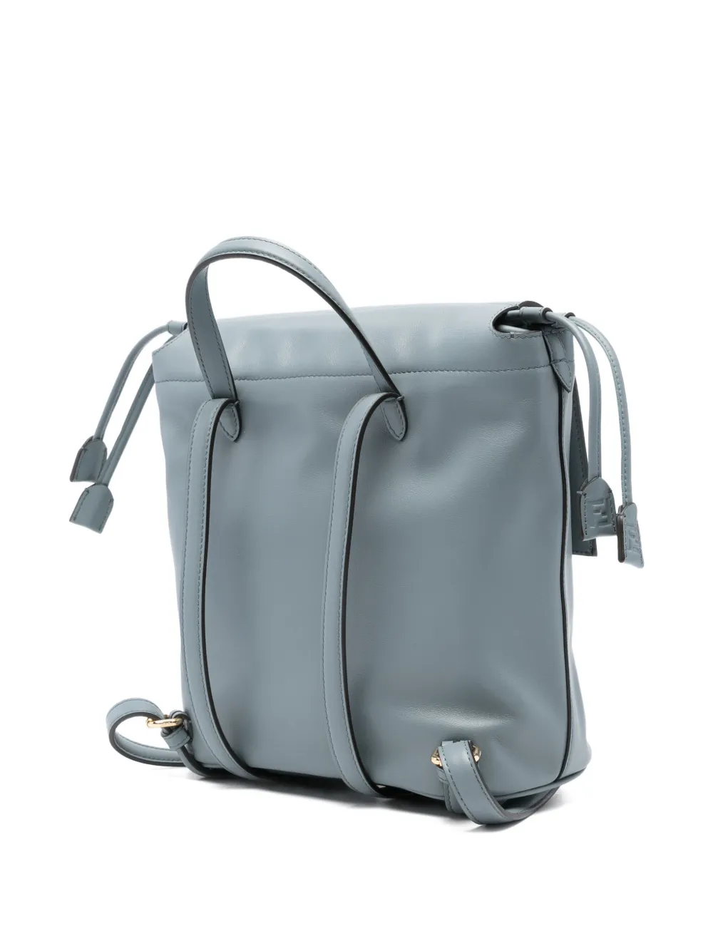  Fendi Ff-plaque Backpack - Blue 