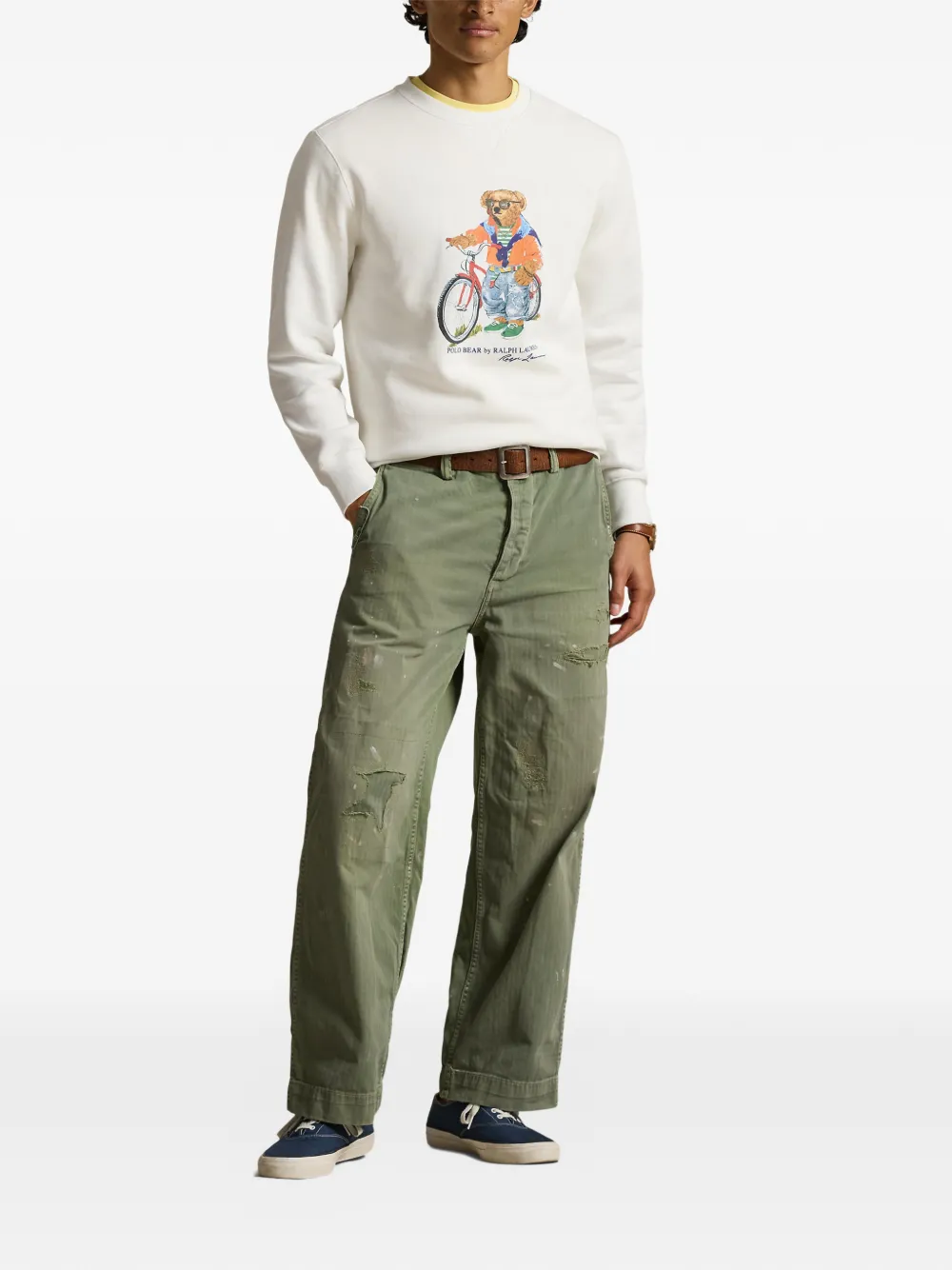 Polo Ralph Lauren Polo Bear sweater met ronde hals Wit