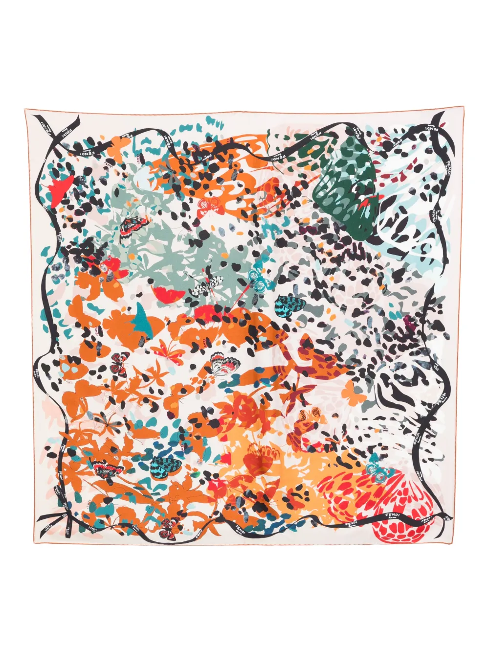 FENDI butterflies-print scarf | neutro | Image 1
