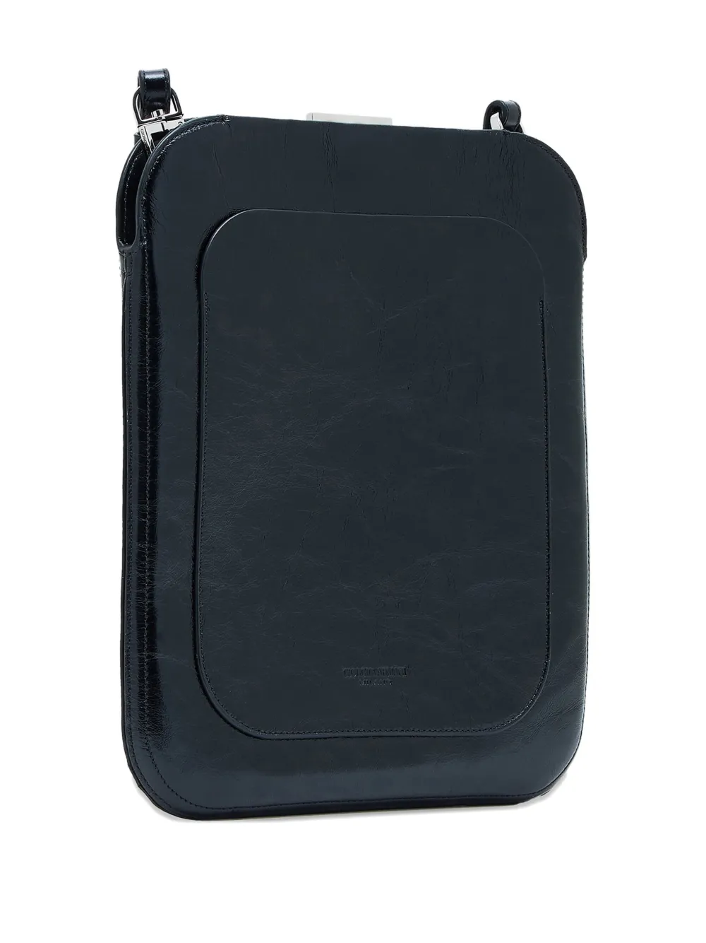 Giorgio Armani x 10 Corso Como craquelé kleine crossbodytas Zwart