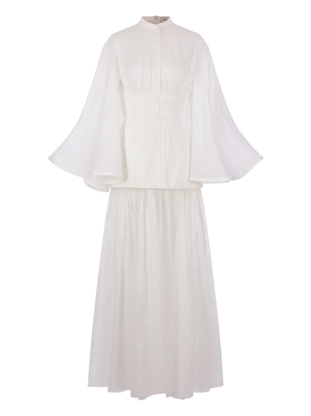 ZIMMERMANN pleated dress - Bianco